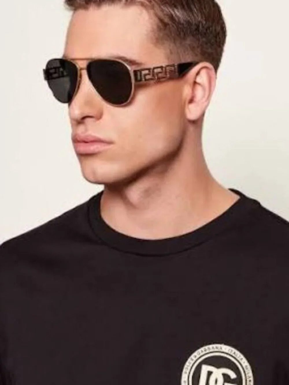 Versace VE2289 1002D8 Aviator Sunglasses – Gold / Light Yellow Mirror